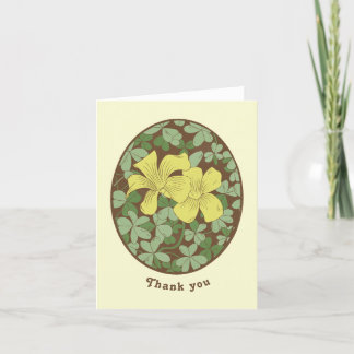 Carte De Remerciements Style Bois Sorrel
