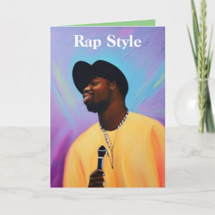 Carte De Remerciements Style de rap