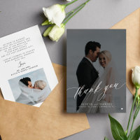 Style moderne élégant photo noir blanc mariage