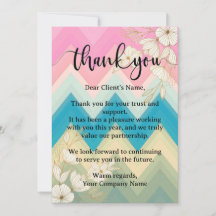 Style Pastel Floral Petite Entreprise Appréciation
