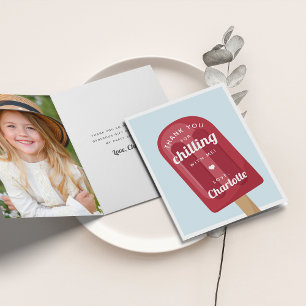 Carte De Remerciements Summer Popsicle Anniversaire de enfant Party