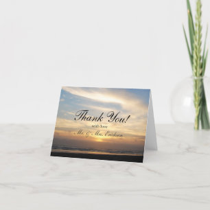 Carte de remerciements Sunset Beach