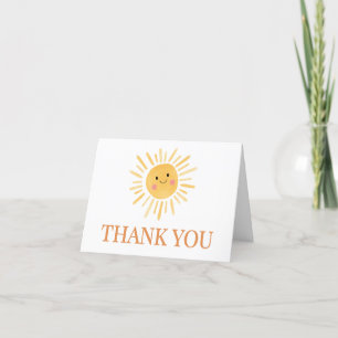 Carte De Remerciements Sunshine Voici le Baby shower du Fils