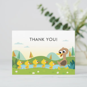 Carte De Remerciements Super simple   5 Baby shower Little Ducks
