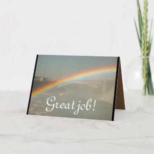 Carte De Remerciements Superbe Travail Arc-En-Ciel Personnaliser Destin D