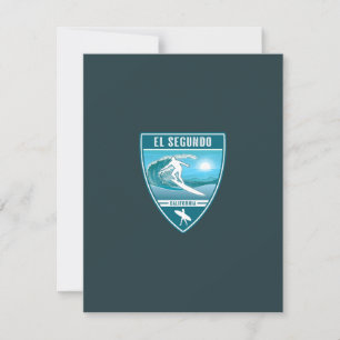 Carte De Remerciements Surf El Segundo Californie