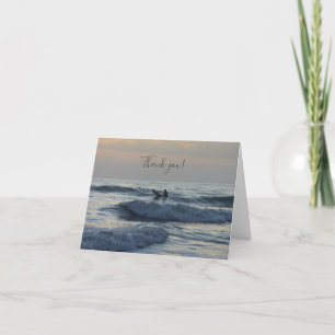 Carte De Remerciements Surfer Awaits
