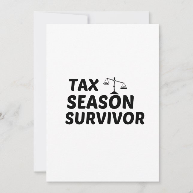 CARTE DE REMERCIEMENTS SURVIVANT DE LA SAISON FISCALE (Devant)