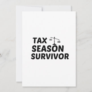 CARTE DE REMERCIEMENTS SURVIVANT DE LA SAISON FISCALE