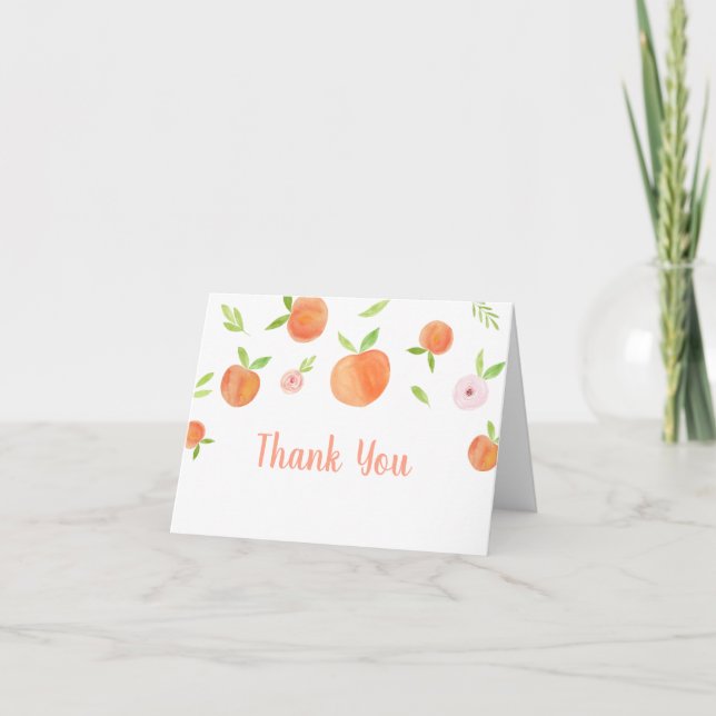 Carte De Remerciements Sweet As A Peach Anniversaire (Devant)