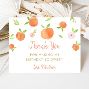 Carte De Remerciements Sweet As A Peach Anniversaire