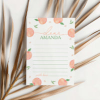 Sweet As Peach Birthday Time Capsule Card