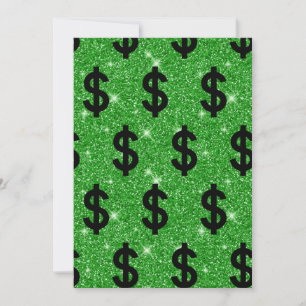 Carte De Remerciements SYMBOLE Dollar Noir Argent Entrepreneur Wall Stree