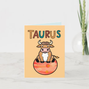 Carte De Remerciements Symbole étoile Taurus étoile Bull zodiac