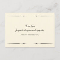 Sympathie pour les notes de remerciements