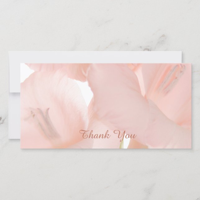 Carte De Remerciements Sympathie rose de fleur/carte de remerciements (Devant)