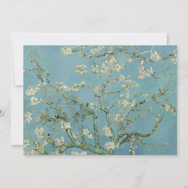Carte De Remerciements Tableau des fleurs d'amandes de Van Gogh (Devant)