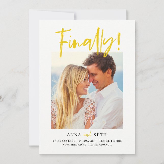 Carte De Remerciements Tableau Enfin COULEUR PERSONNALISÉE Enregistrer la (Devant)