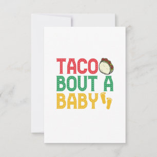 Carte De Remerciements Taco à propos d'un bébé Grossesse amusante Cindo D