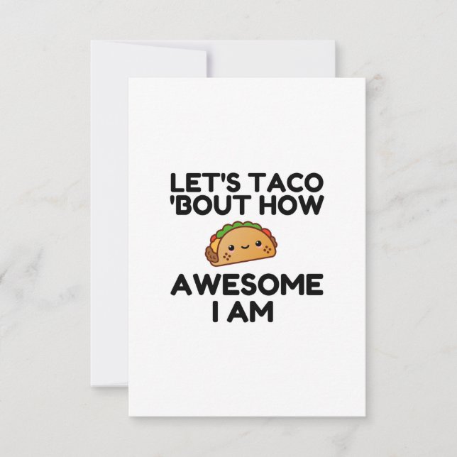 Carte De Remerciements Taco Bout (Devant)