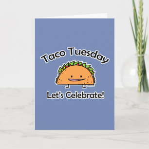 Carte De Remerciements Taco mardi fromage à la coque cuisine mexicaine