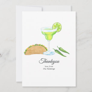 Carte De Remerciements Tacos et Tequila