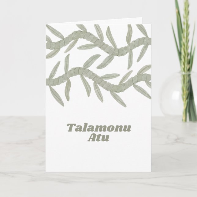 Carte De Remerciements Talamonu Atu (Devant)
