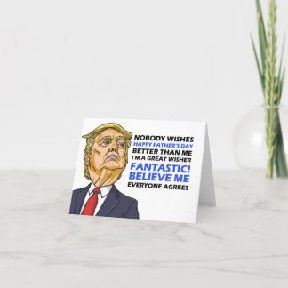 Carte De Remerciements Tarjeta Funny Fathers Day Card - Donald Trump Card