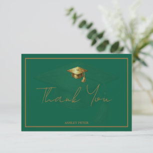 Carte De Remerciements Tassel de Mortier Minimaliste