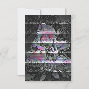 Carte De Remerciements Techno Bouquet