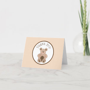 Carte De Remerciements Teddy Bear Plush Stuffé Animal Anniversaire fête