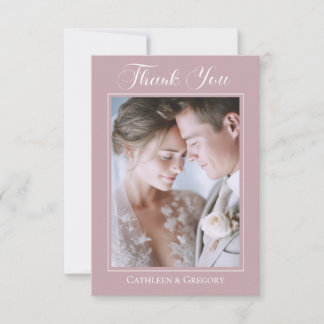 Carte De Remerciements Téléchargement de photo calligraphie de mariage fl