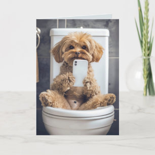 Carte De Remerciements Téléphone Chien mignon à l'enregistrement dans Toi