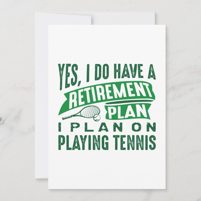Carte De Remerciements Tennis de retraite (Devant)