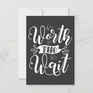 Carte De Remerciements Tenue Worth the Wait, annonce Bébé Arc-en-Ciel