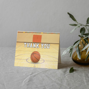 Carte De Remerciements Terrain de basketball Sport