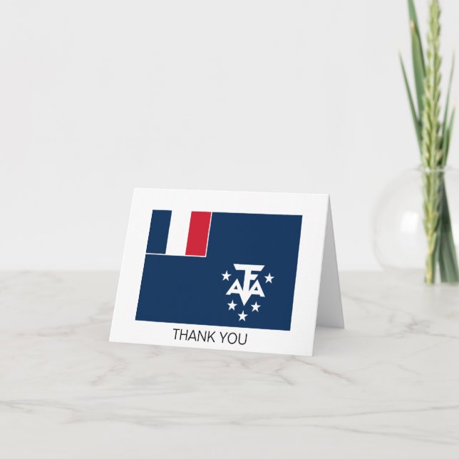 Carte De Remerciements Terres australes françaises de l'Antarctique (Devant)