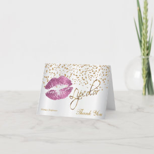Carte De Remerciements Tes roses sur satin blanc