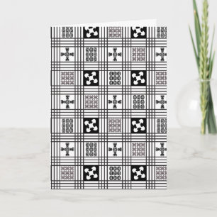 Carte De Remerciements Textile d'Afrique occidentale d'Adinkra