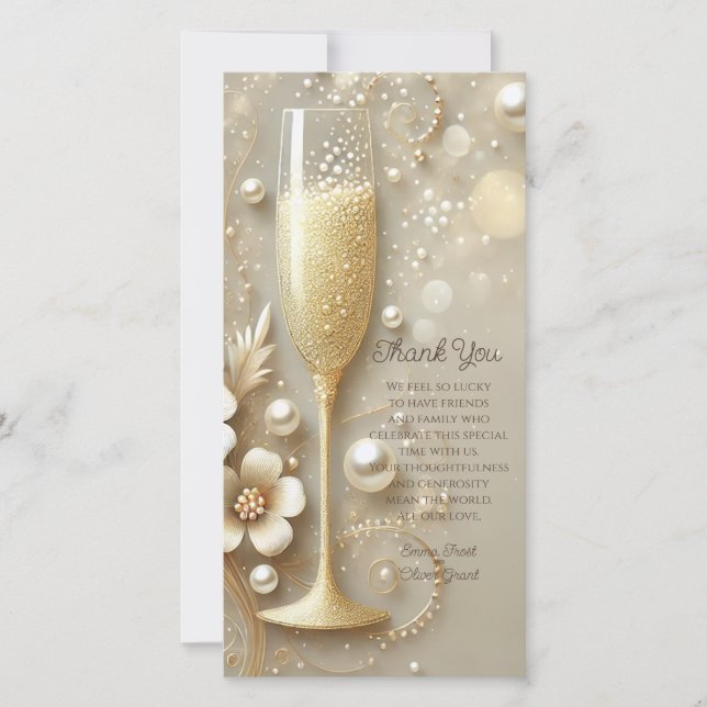 Carte De Remerciements thank you (Devant)