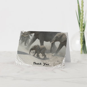 Carte De Remerciements Thank You -   African Elephant