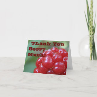 Carte De Remerciements Thank You Berry Much ! - Say it with a Big Very