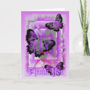 Carte De Remerciements Thank You Butterfly Wishes by Valxart