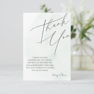 CARTE DE REMERCIEMENTS THANK YOU CARD