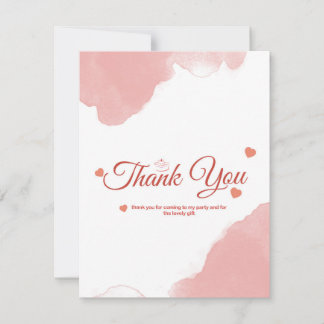 Carte De Remerciements Thank You Card