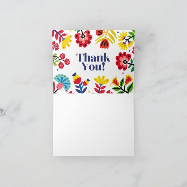 Carte De Remerciements Thank You Card (Intérieur)