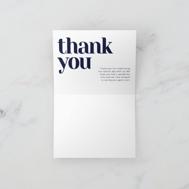 Carte De Remerciements Thank You Card (Intérieur)