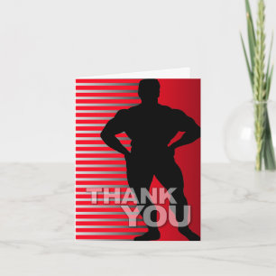 Carte De Remerciements Thank You Card Bodybuilder