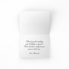 Thank you card Elegant 75th Navy Gold 