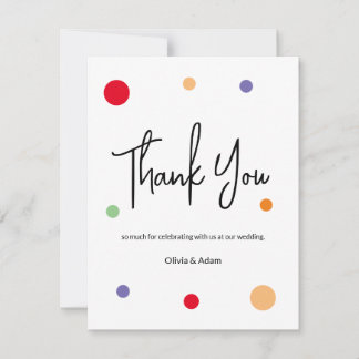 Carte De Remerciements Thank You Card for wedding